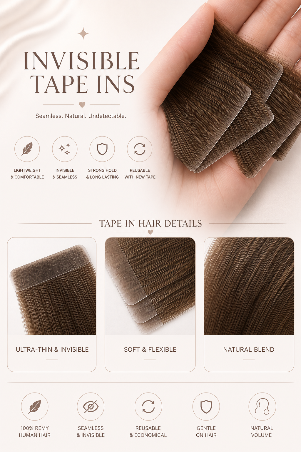 Baby Blonde #20 Tape Ins