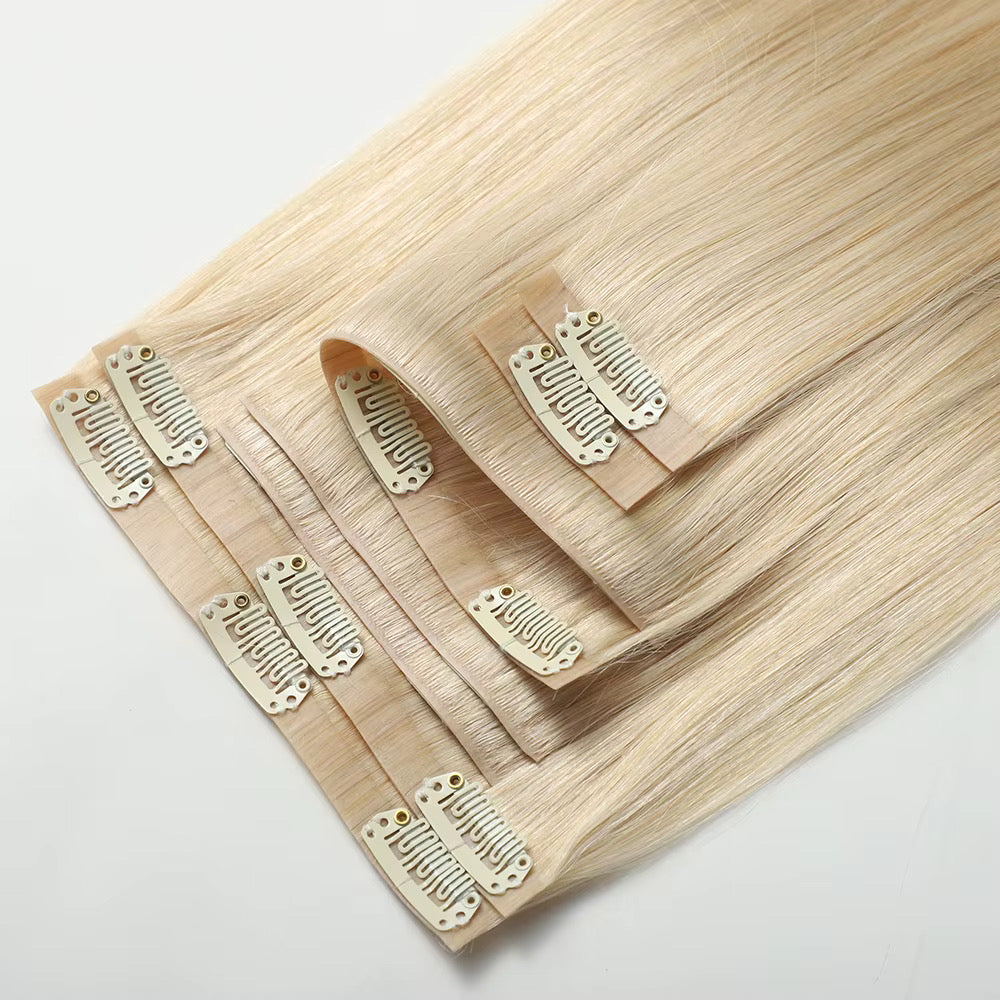 Beige Blonde #60 Seamless Clip Ins