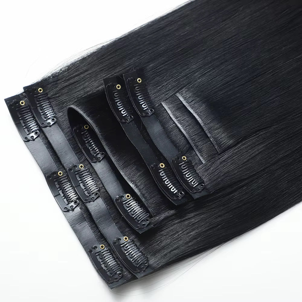 Cool Ash Brown #6 Seamless Clip Ins