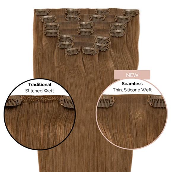 Cool Ash Brown #6 Seamless Clip Ins