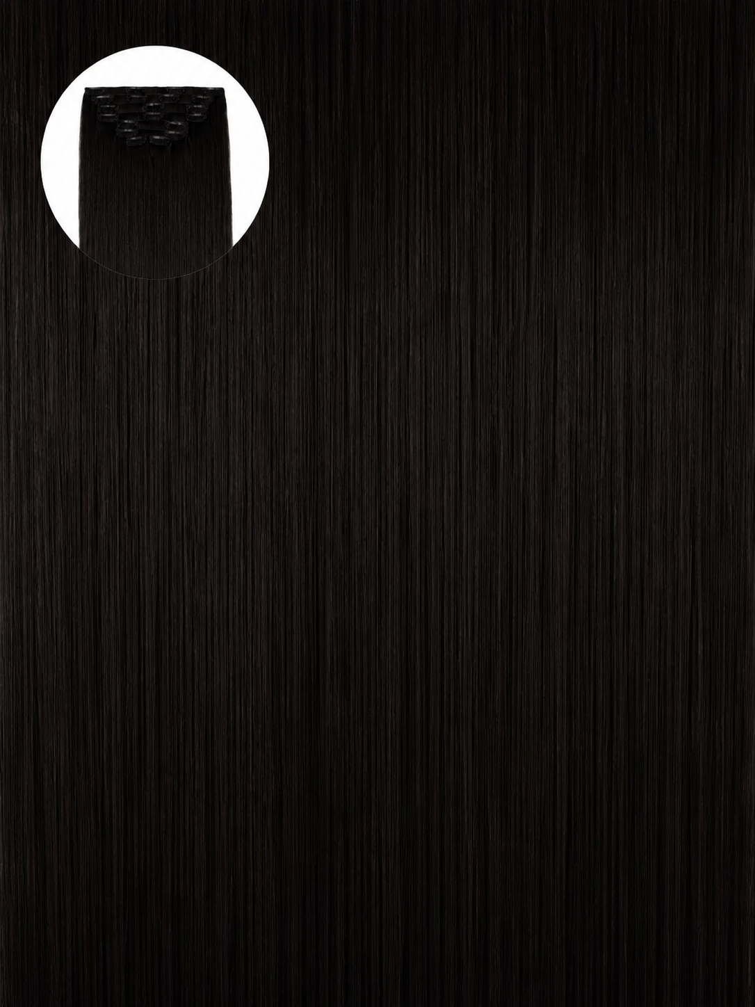 Natural Black 1B Seamless Clip Ins
