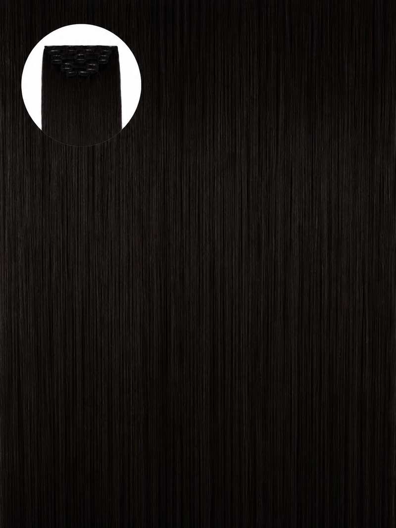 Natural Black 1B Seamless Clip Ins