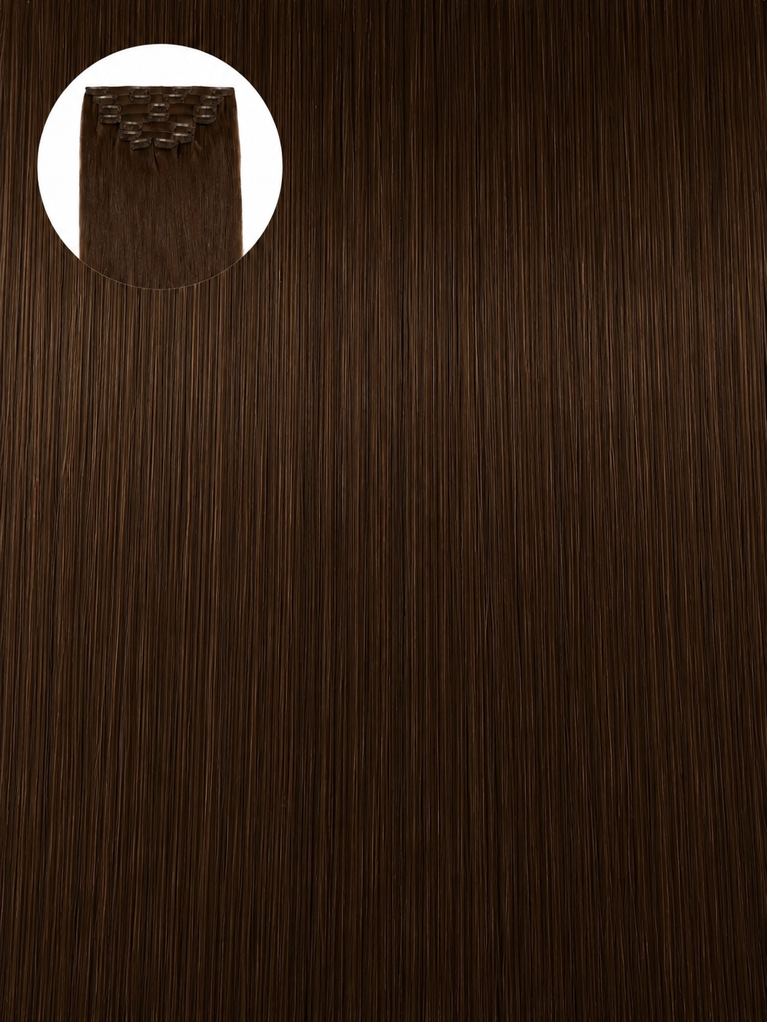 Chocolate Brown #2 Seamless Clip Ins