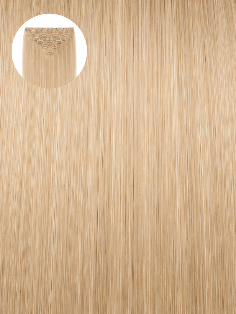 Light Ash Blonde #18 Seamless Clip Ins