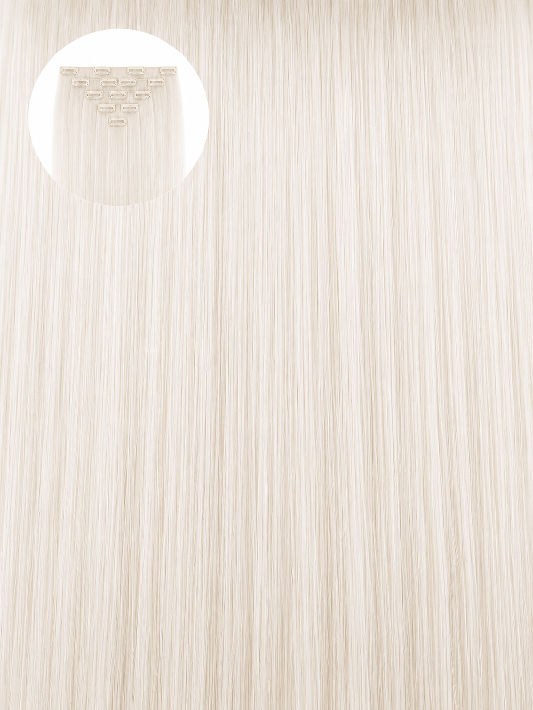 Platinum Blonde #ICE Seamless Clip Ins