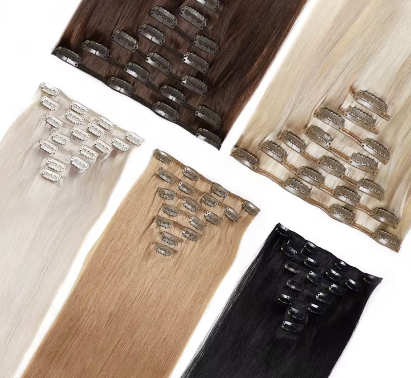 Cool Ash Brown #6 Seamless Clip Ins