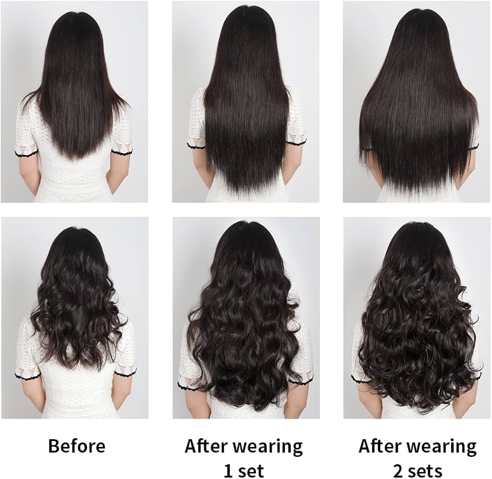 Natural Black 1B Seamless Clip Ins