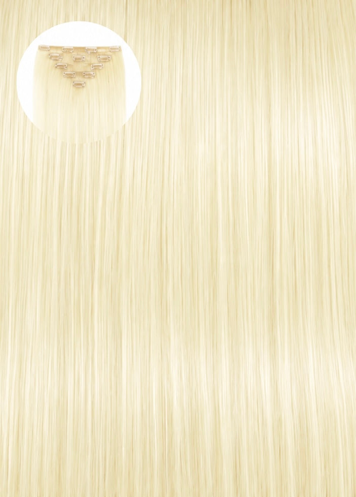 Ultra Light Blonde #1001 Seamless Clip Ins