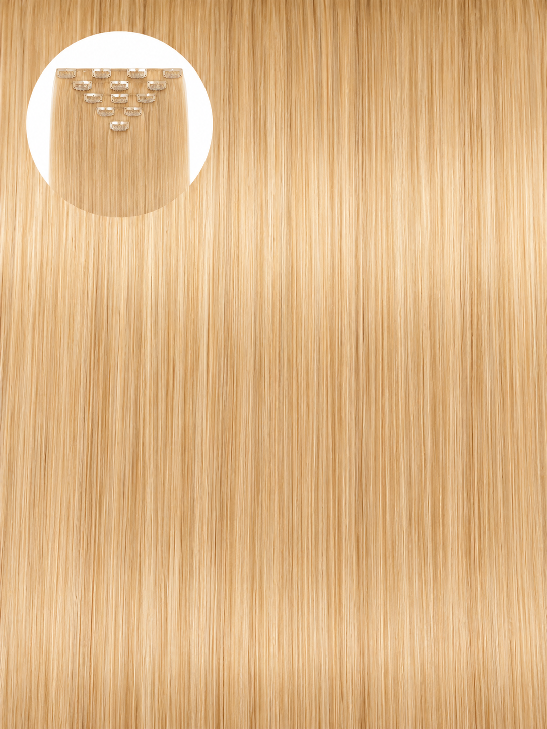Honey Blonde 14# Seamless Clip Ins