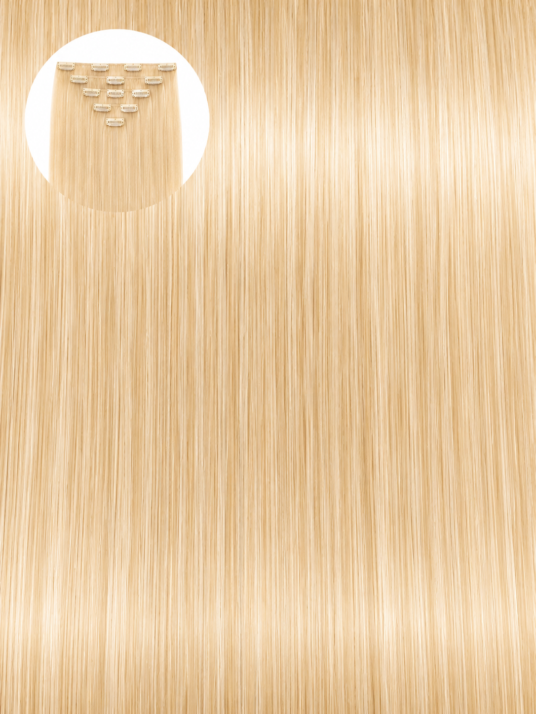 Beige Blonde #60 Seamless Clip Ins