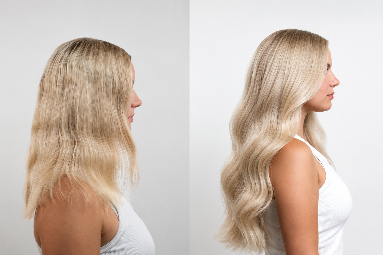 Cool Ash Brown #6 Seamless Clip Ins
