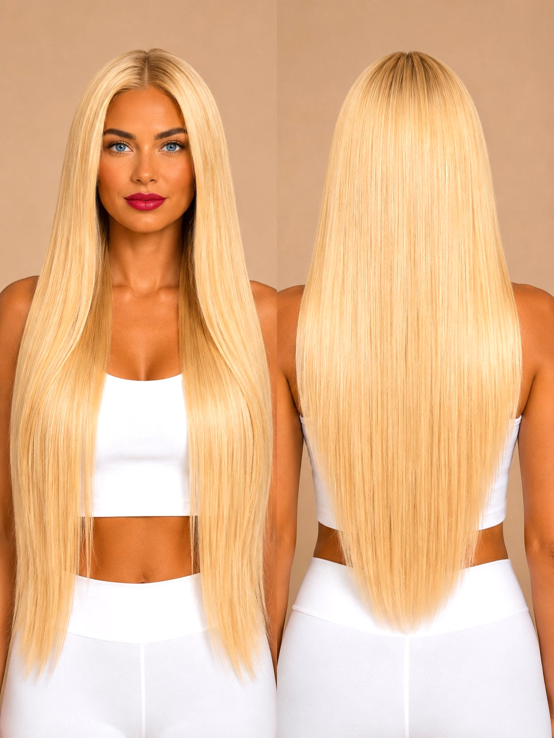 Beach Blonde #613 Seamless Clip Ins