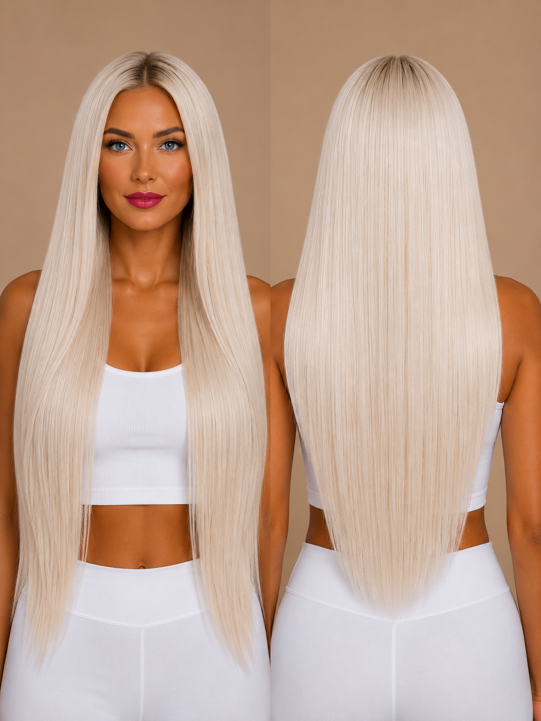 Platinum Blonde #ICE Seamless Clip Ins