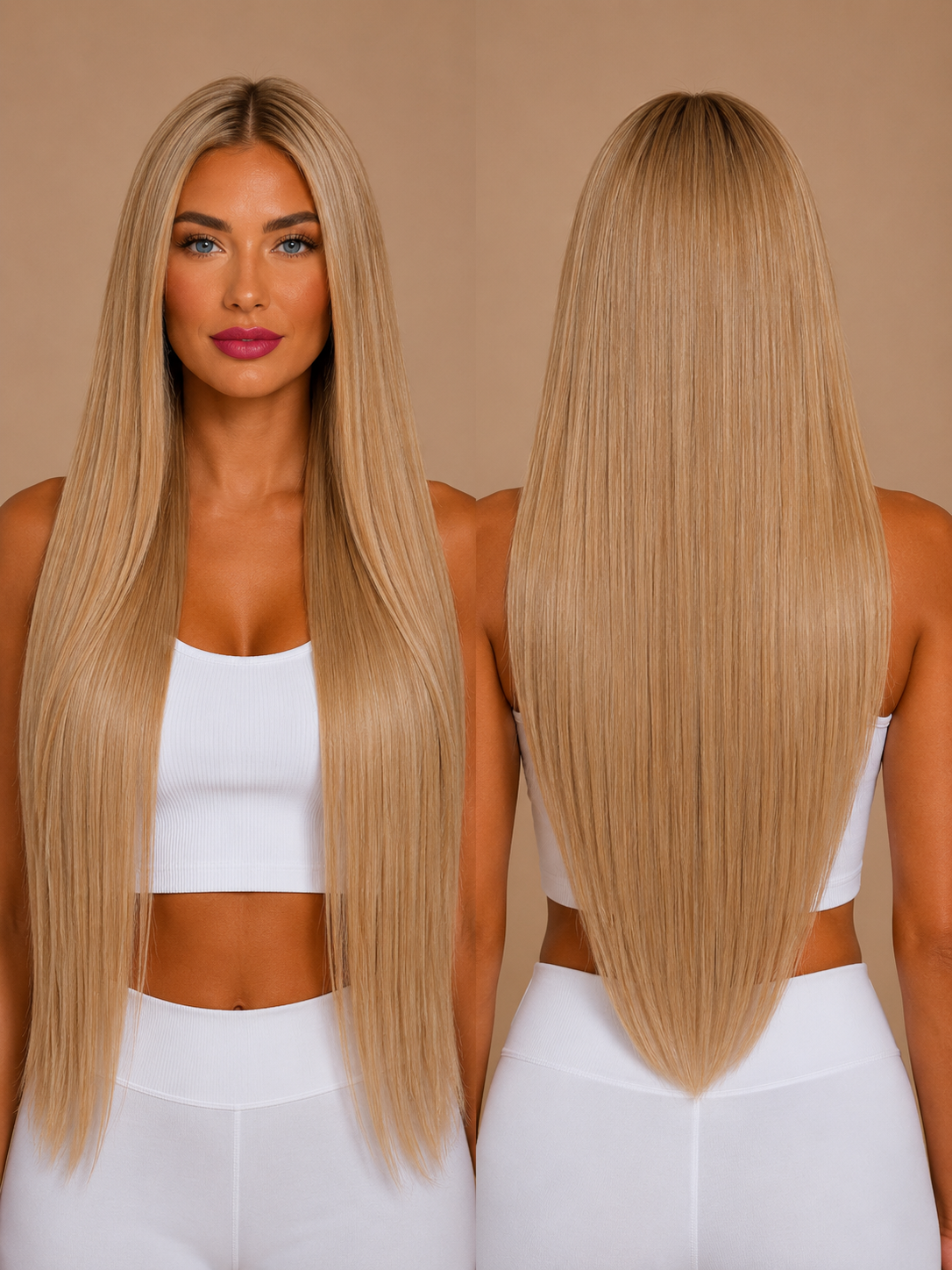 Light Ash Blonde #18 Clip Ins