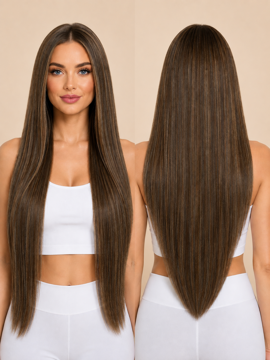 Light Ash Brown #5 Clip Ins