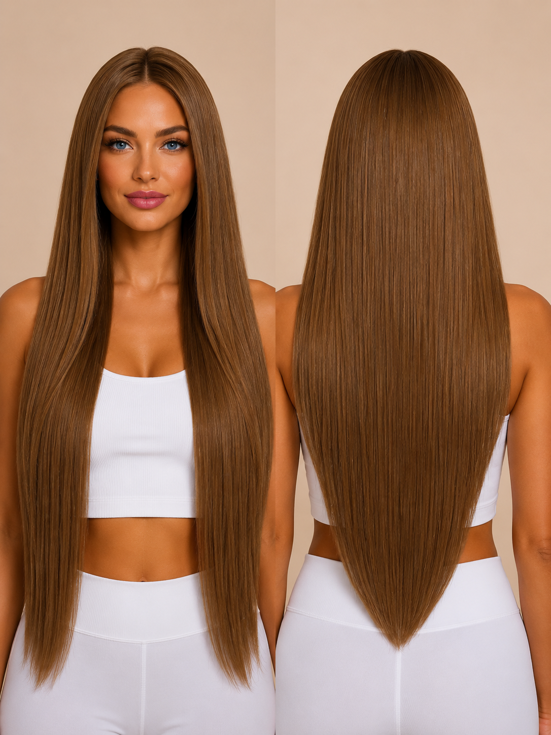 Light chestnut Brown #5 Clip Ins