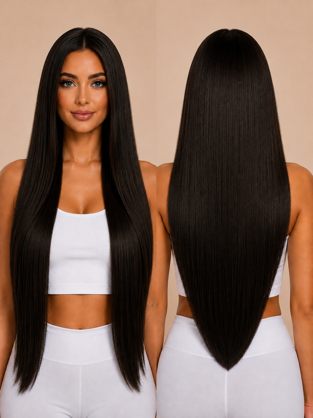 Natural Black 1B Seamless Clip Ins