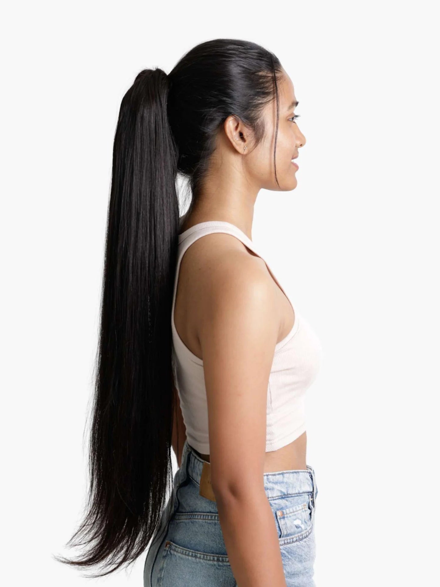 Synthetic Claw Clip Ponytail