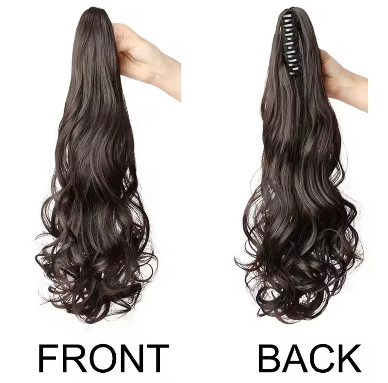 Synthetic Claw Clip Ponytail