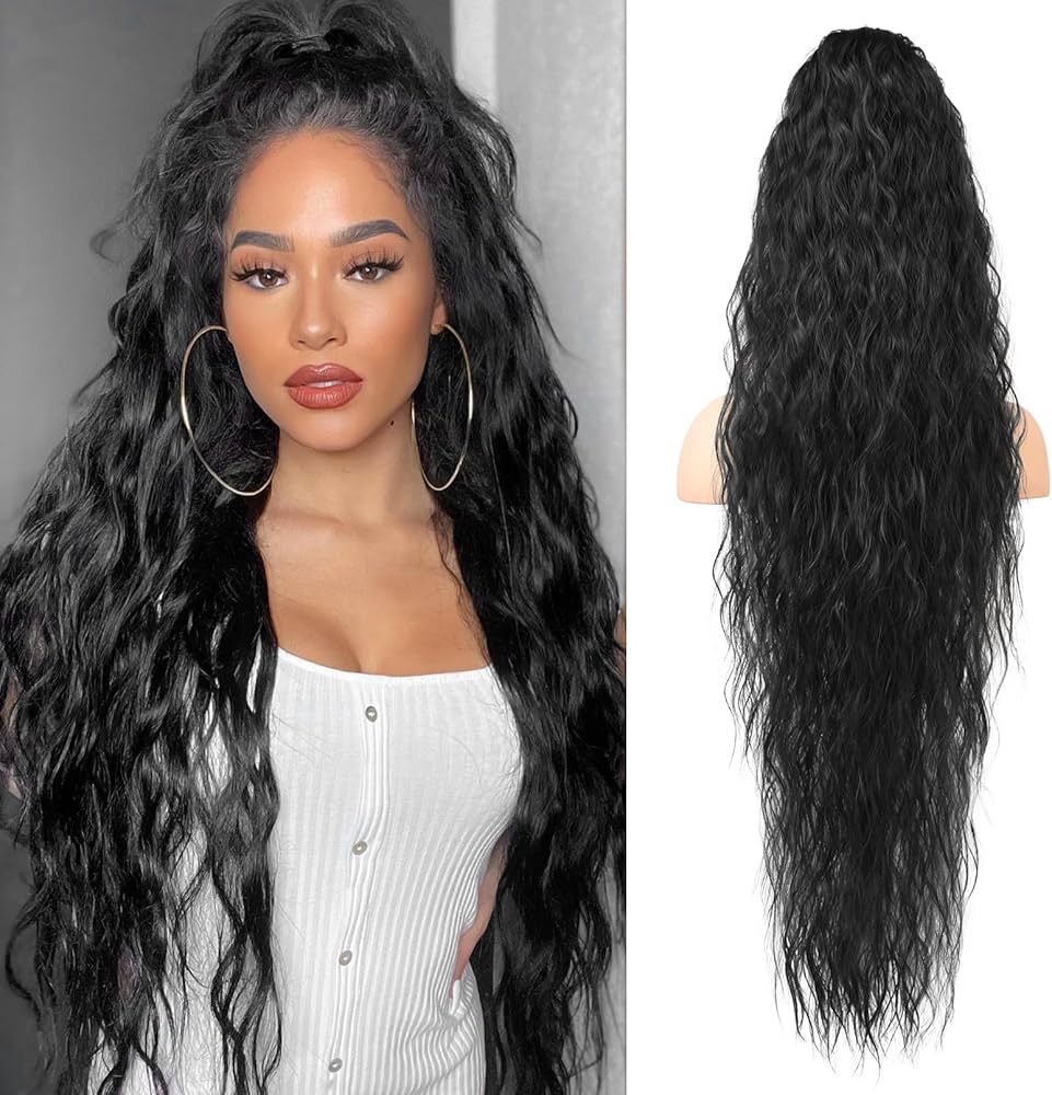 Synthetic Claw Clip Ponytail
