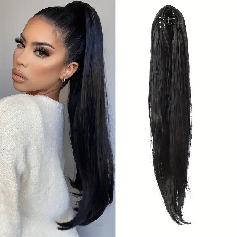 Synthetic Claw Clip Ponytail
